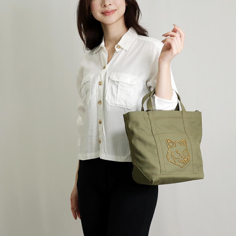 メゾンキツネ MAISON KITSUNE 2WAYバッグ フォックスヘッド スモール 