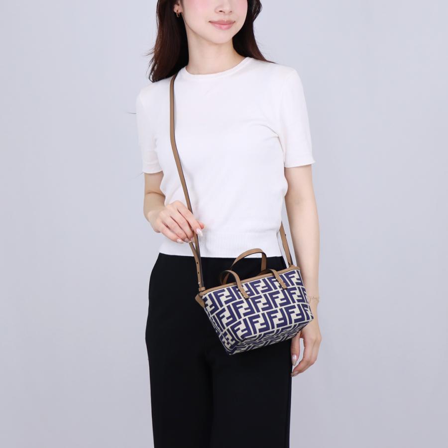 【お取り寄せ】 【並行輸入品】 フェンディ FENDI ２WAYバッグ MINI ROLL 8BS096 AOVJ F1PIR BEIGE+MIDNIGHT+SAND+SOFT GOLD