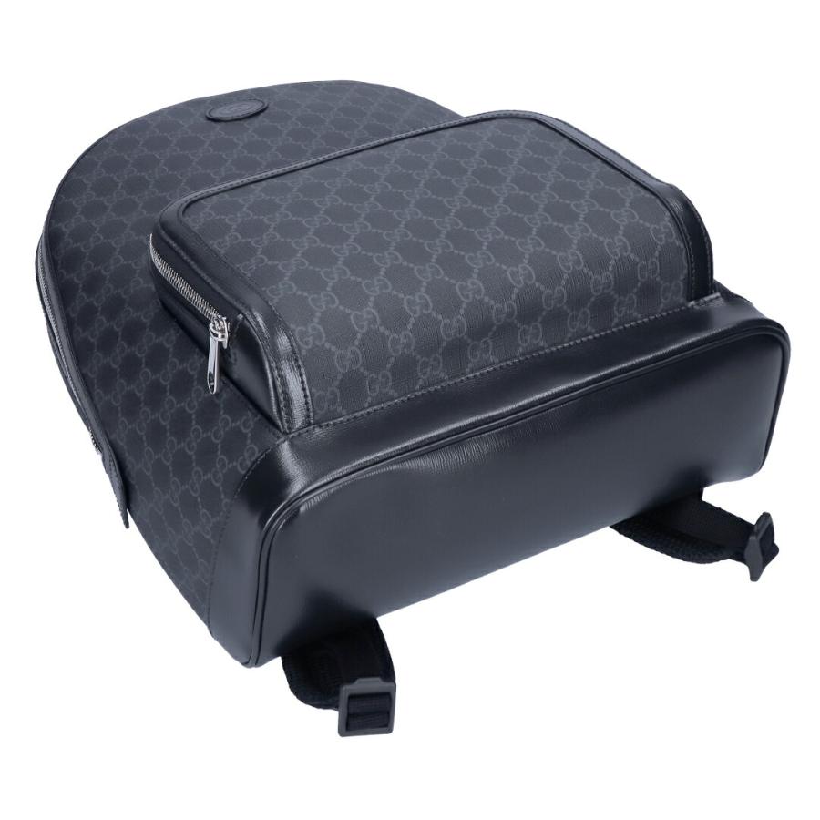 美品　GUCCI エナメルパテントレザーインターロッキング　リュック　黒 美品 GUCCI エナメルパテントレザーインターロッキング リュック 黒