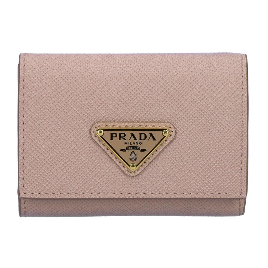 【お取り寄せ】 【並行輸入品】 プラダ PRADA 折財布 三つ折り財布 SAFFIANO TRIANG 1MH042 QHH F0236 CIPRIAの画像