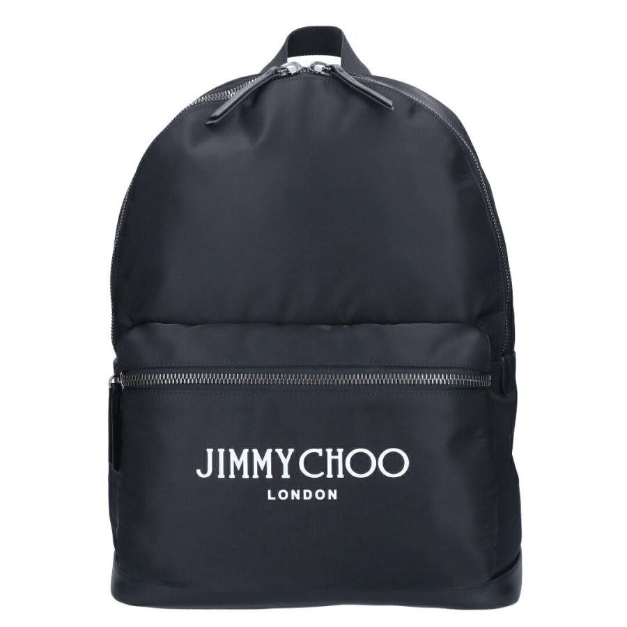 【並行輸入品】 ジミーチュウ JIMMY CHOO バックパック リュックサック WILMER ウィルマー DNH BLACK/LATTE/GUNMETAL ブラックの画像