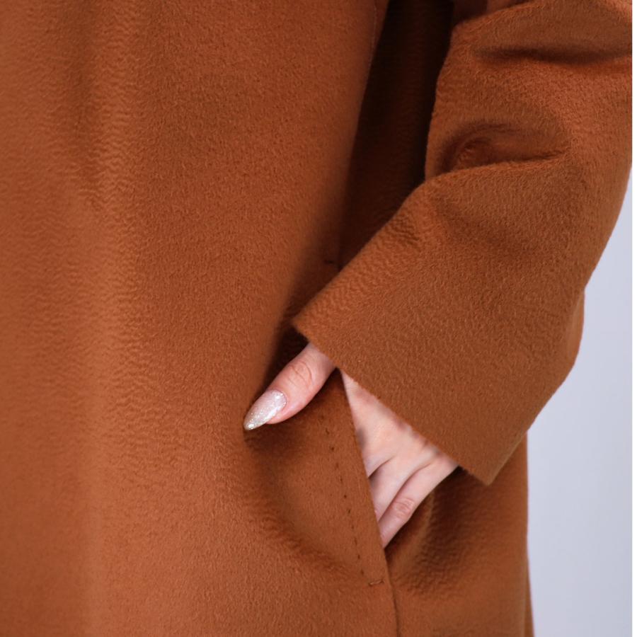 【並行輸入品】 マックスマーラ ステュディオ MAXMARA STUDIO レディース ヴァージンウールコート TIGRE 2426016091 056 CUOIOの画像