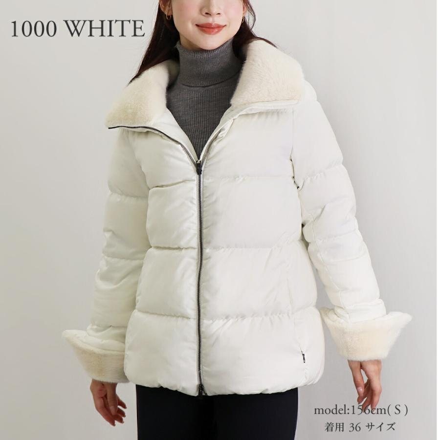 HERNO ヘルノ 定価14万 エコファー 44 ダウン 人気モデル HERNO（ヘルノ） ECO FUR DOWNJACKET エコ ファー ダウンジャケット