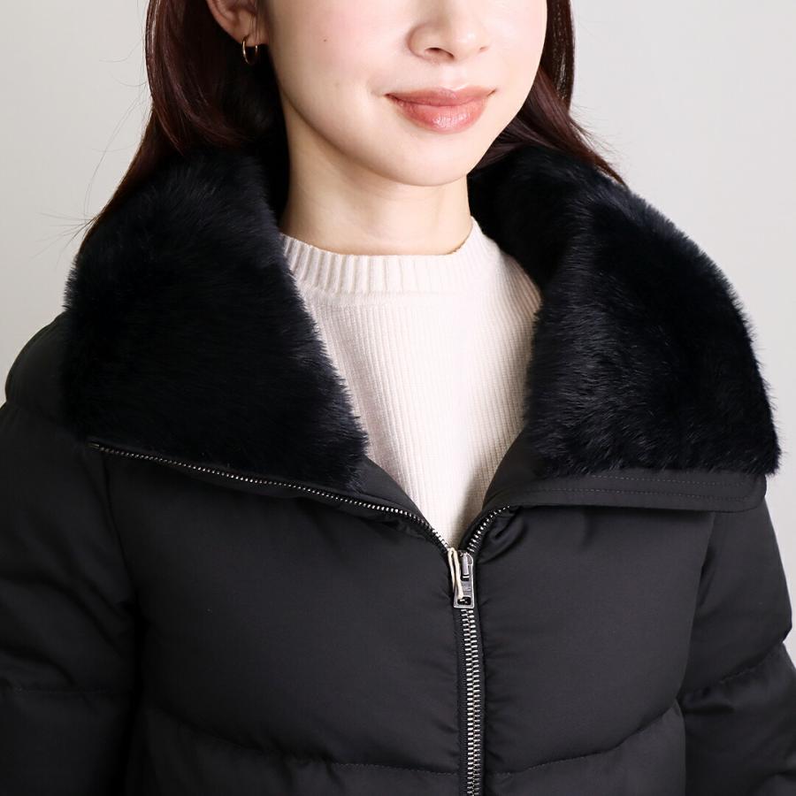 HERNO resort エコファー ダウンコート オフホワイト XL相当 IENA（イエナ） ダウン ダウンジャケット HERNO/ヘルノ FUR COLOR DOWN