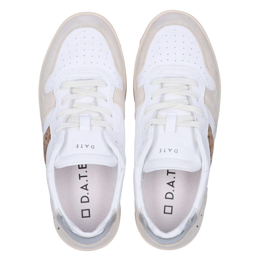 【並行輸入品】 デイト D.A.T.E. レディース靴 シューズ スニーカー W411-C2-VC-WD VINTAGE CALF WHITE-LEOPARDの画像