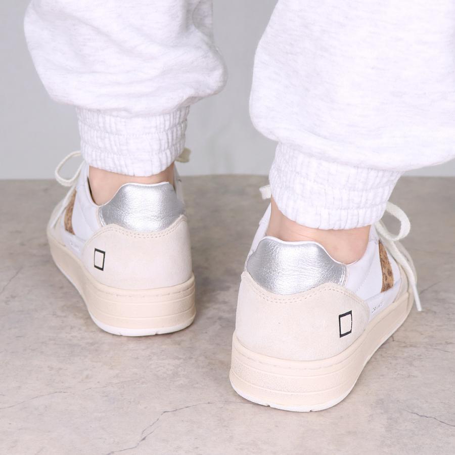 【並行輸入品】 デイト D.A.T.E. レディース靴 シューズ スニーカー W411-C2-VC-WD VINTAGE CALF WHITE-LEOPARDの画像
