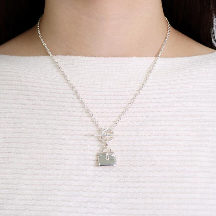 【並行輸入品】 エルメス HERMES ネックレス アミュレットケリー H121325B SILVERの画像