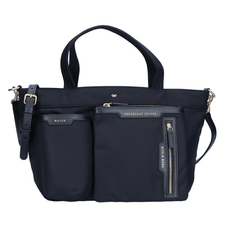 【並行輸入品】 アニヤハインドマーチ ANYA HINDMARCH 2WAYバッグ トートバッグ 193474/5050925193474 BLACK ミニ マルチポーチ トートの画像