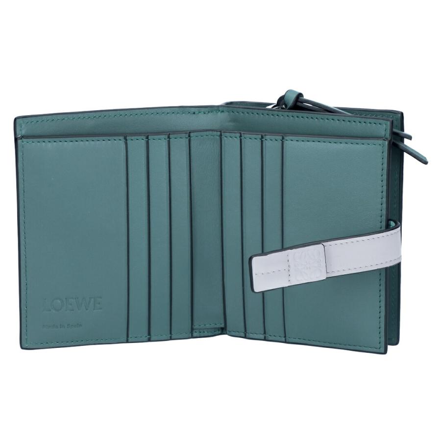 極美品】LOEWE ネイビー 長財布 二つ折り財布 ロゴ