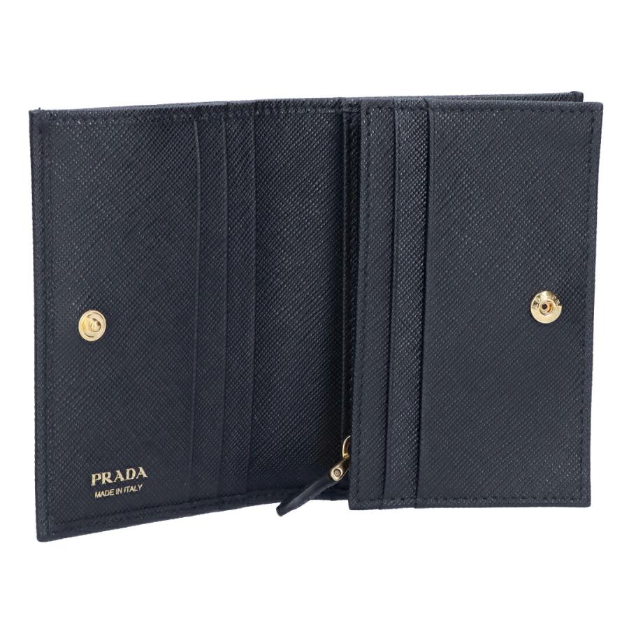 ✨新品未使用✨502-プラダ PRADA トライアングル コンパクト ウォレット PRADA 【並行輸入品】 プラダ 折財布 二つ折財布 コンパクト