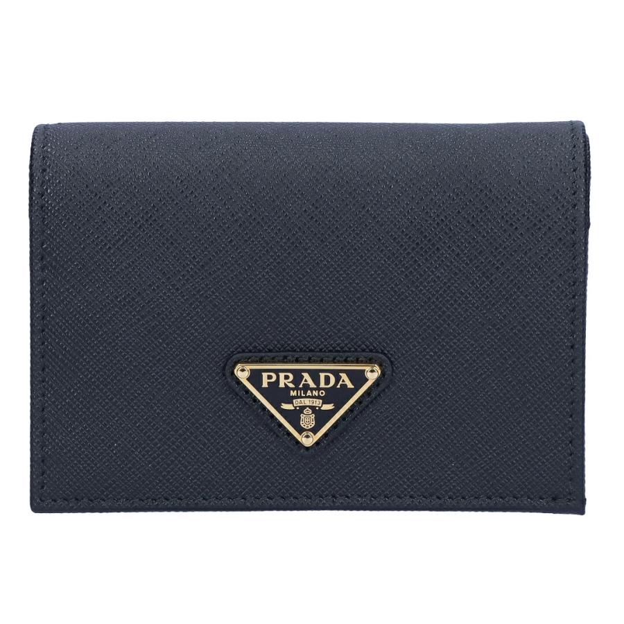 F*様 PRADA プラダ 二つ折り財布 SAFFIANO TRIANGOLO PRADA（プラダ） 【並行輸入品】 折財布 二つ折財布 コンパクト