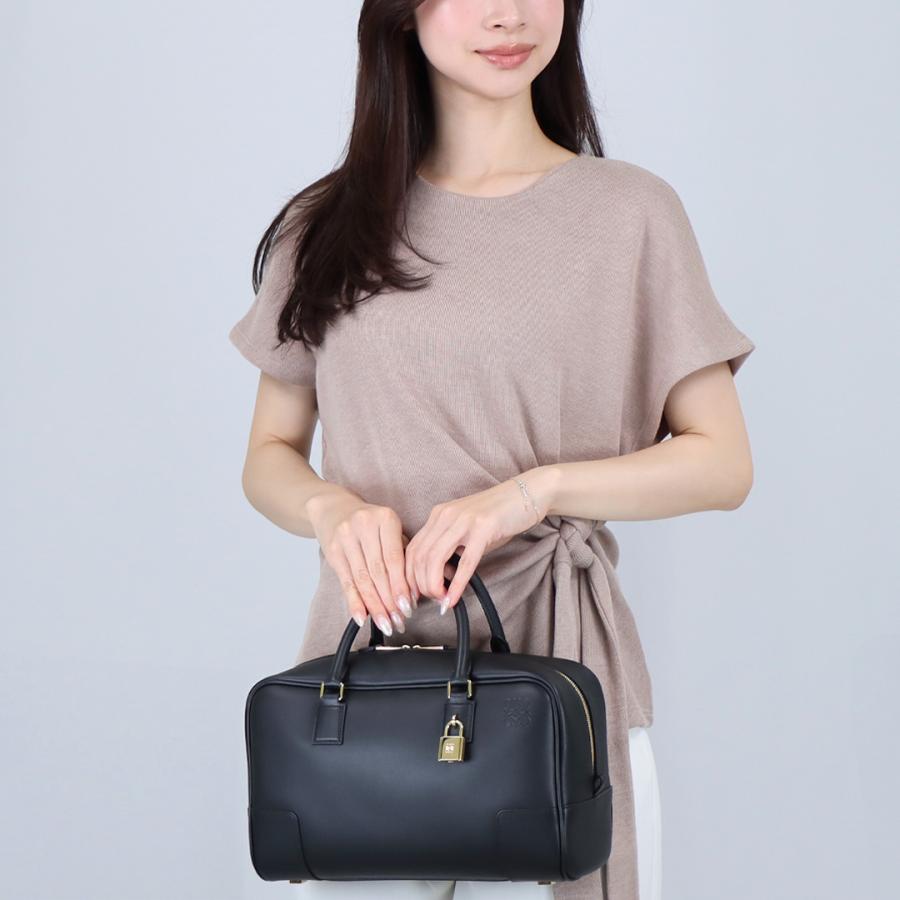 【美品】正規品ロエベ LOEWE ハンドバッグ　アマソナ28 スエード カーキ黒 新作☆【LOEWE】アマソナ28バッグ ミディアム (LOEWE/ハンドバッグ