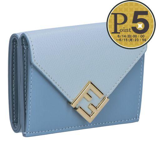 【お取り寄せ】 【並行輸入品】 フェンディ FENDI 折財布 三つ折財布 FFダイヤモンド 8M0480 ALV4 F1SL4