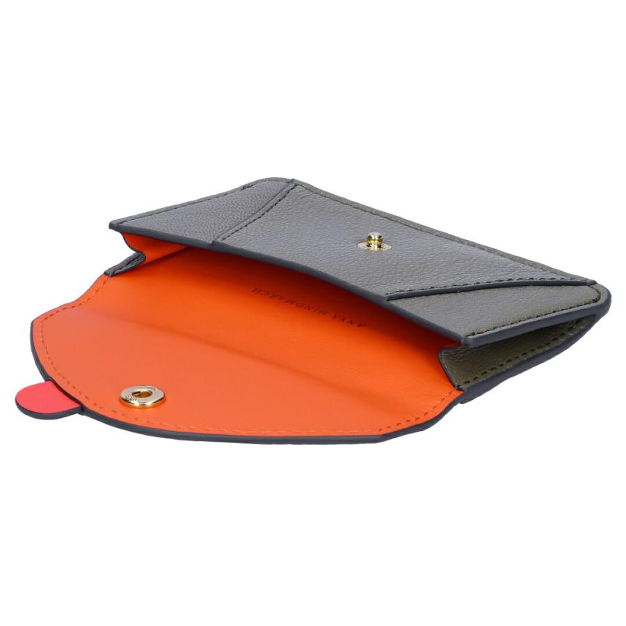 【並行輸入品】 アニヤハインドマーチ ANYA HINDMARCH カードケース コインケース 小銭入れ ZANY ザニー 5050925 188074 ENVELOPE CARD CASE IN SHINY CAPRA WITの画像