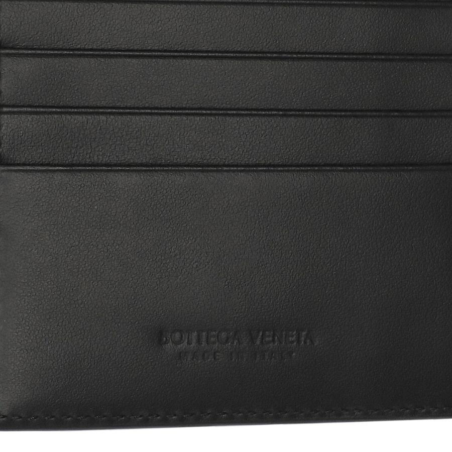 【お取り寄せ】 【並行輸入品】 ボッテガヴェネタ BOTTEGA VENETA メンズ 折財布 二つ折り財布 小銭入れ付き イントレチャート 749412 VCPQ4 8803 BLACK-SILVERの画像