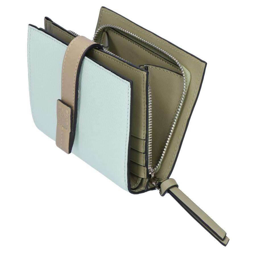 【お取り寄せ】 【並行輸入品】 ロエベ LOEWE 折財布 二つ折り財布 C660Z41X02 6874 FROZEN/CLAY コンパクト ジップウォレットの画像