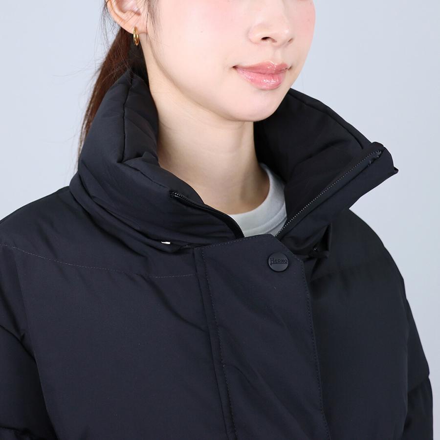 【並行輸入品】 ヘルノ HERNO レディースダウン ダウンジャケット PI002047D 12840 9300 BLACKの画像