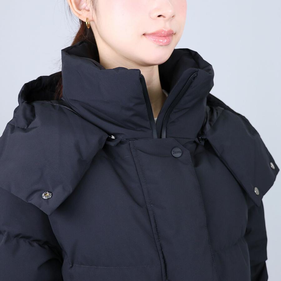 【並行輸入品】 ヘルノ HERNO レディースダウン ダウンジャケット PI002047D 12840 9300 BLACKの画像