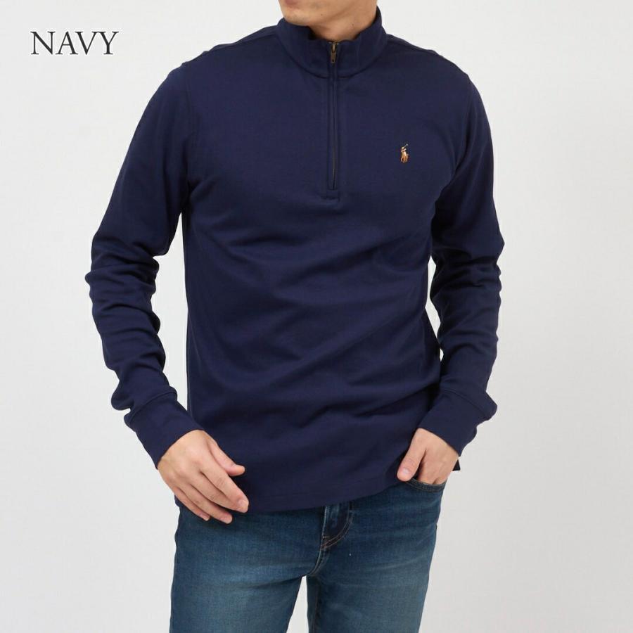ポロ　ラルフローレン USA ハーフジップ スウェット　トレーナー M ネイビー Polo by Ralph Lauren USA ハーフジップ スウェット