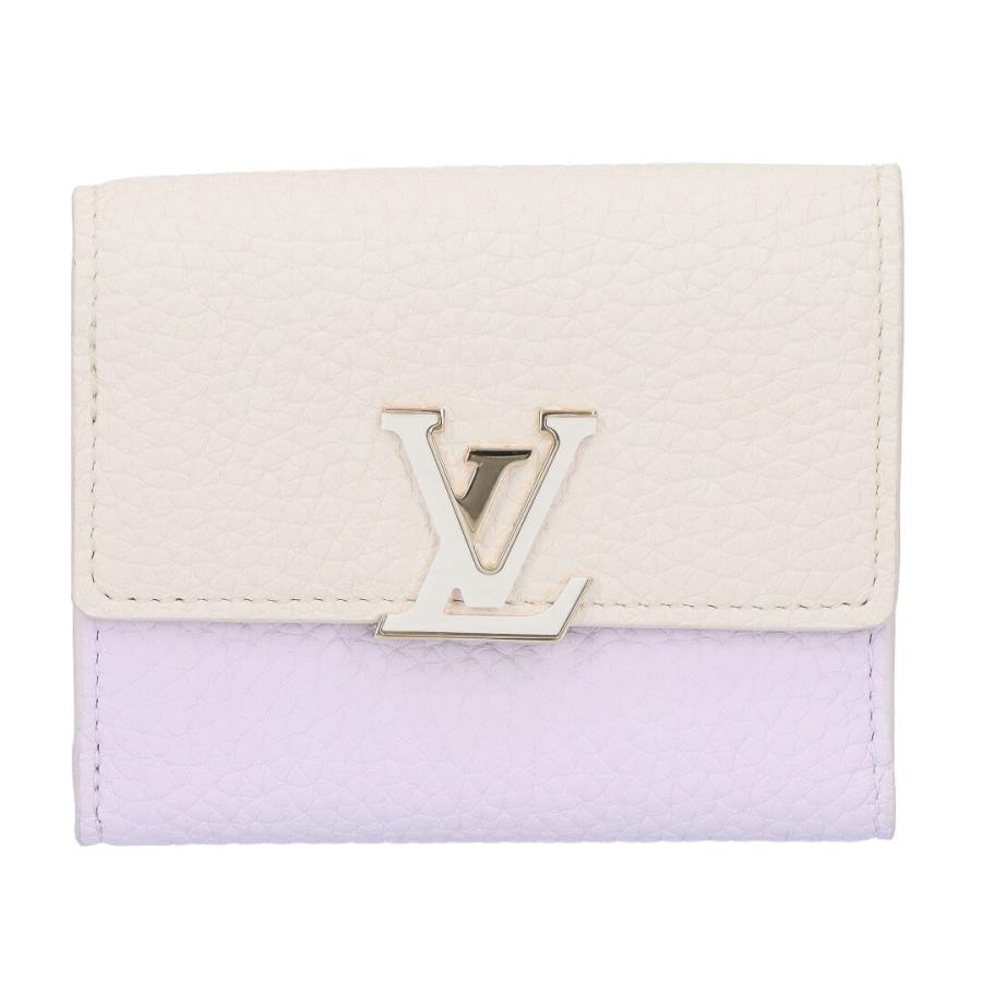 【並行輸入品】 ルイヴィトン LOUIS VUITTON 折財布 三つ折り財布 コンパクトウォレット ポルトフォイユ・カプシーヌ XS M25641の画像