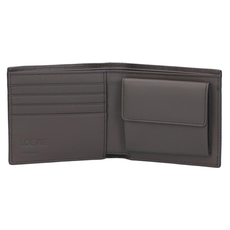 【並行輸入品】 ロエベ LOEWE メンズ 折財布 二つ折財布 小銭入れ付き バイフォールド コインウォレット C779501X01 1220 DARK GREYの画像