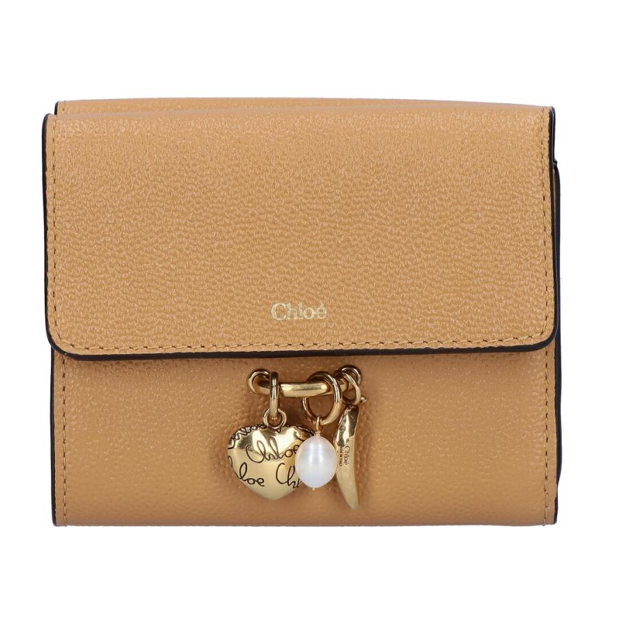 【お取り寄せ】 【並行輸入品】 クロエ CHLOE 折財布 三つ折り財布 CHLOE CHARMS クロエチャームズ CH25AP976Q12 268 BISCOTTI BEIGEの画像