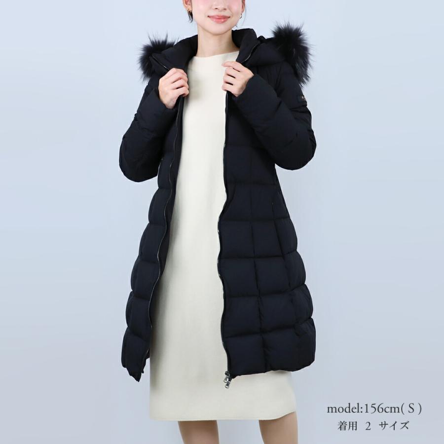 TATRAS ブラック ロングダウンコート TATRAS（タトラス） 【並行輸入品】 レディース ロングダウン ダウン
