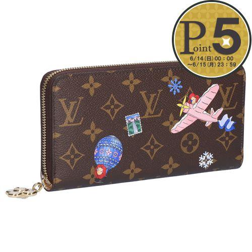 【並行輸入品】 ルイヴィトン LOUIS VUITTON 長財布 モノグラム ホリディ・コレクション 村上隆 LV M26256 ジッピー・ウォレット スノーウィパール