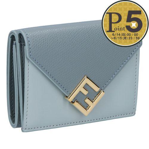 【並行輸入品】 フェンディ FENDI 折財布 三つ折財布 FFダイヤモンド 8M0480 ALV4 F1URV ANICE+MERCURY+OS