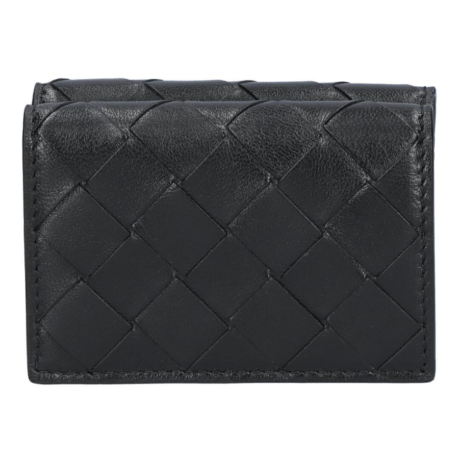【並行輸入品】 ボッテガヴェネタ BOTTEGA VENETA 折財布 3つ折り財布 コンパクトウォレット イントレチャート 666944-V3UH2 8425 BLACKの画像