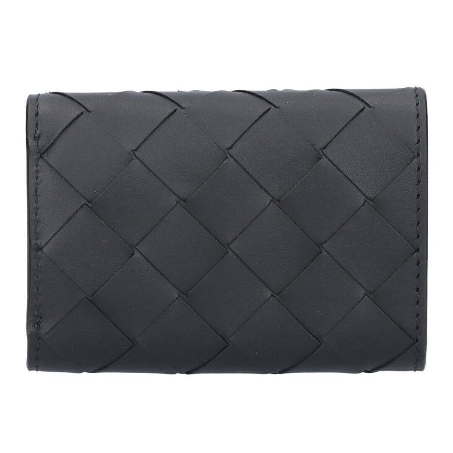 【並行輸入品】 ボッテガヴェネタ BOTTEGA VENETA 折財布 3つ折り財布 コンパクトウォレット イントレチャート タイニー 751145-V3US1 8803 BLACKの画像