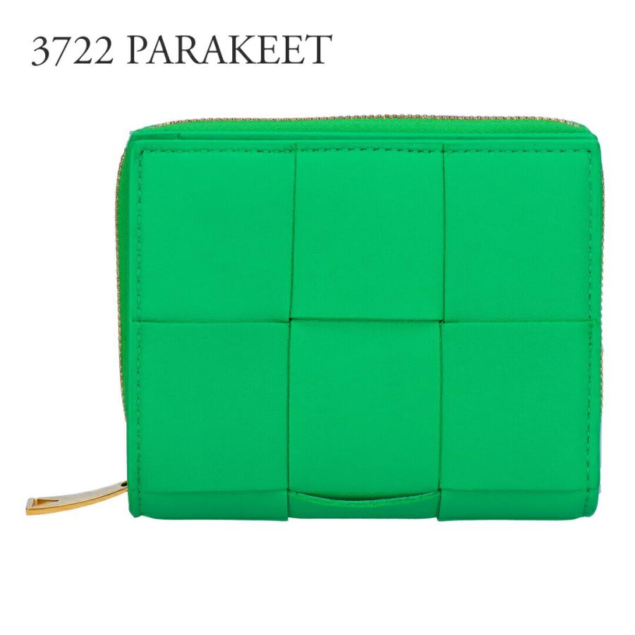 美品　BOTTEGA VENETA パラキート　イントレチャート　2つ折り財布 BOTTEGA VENETA（ボッテガ・ヴェネタ） 【並行輸入品】 折財布 二つ折