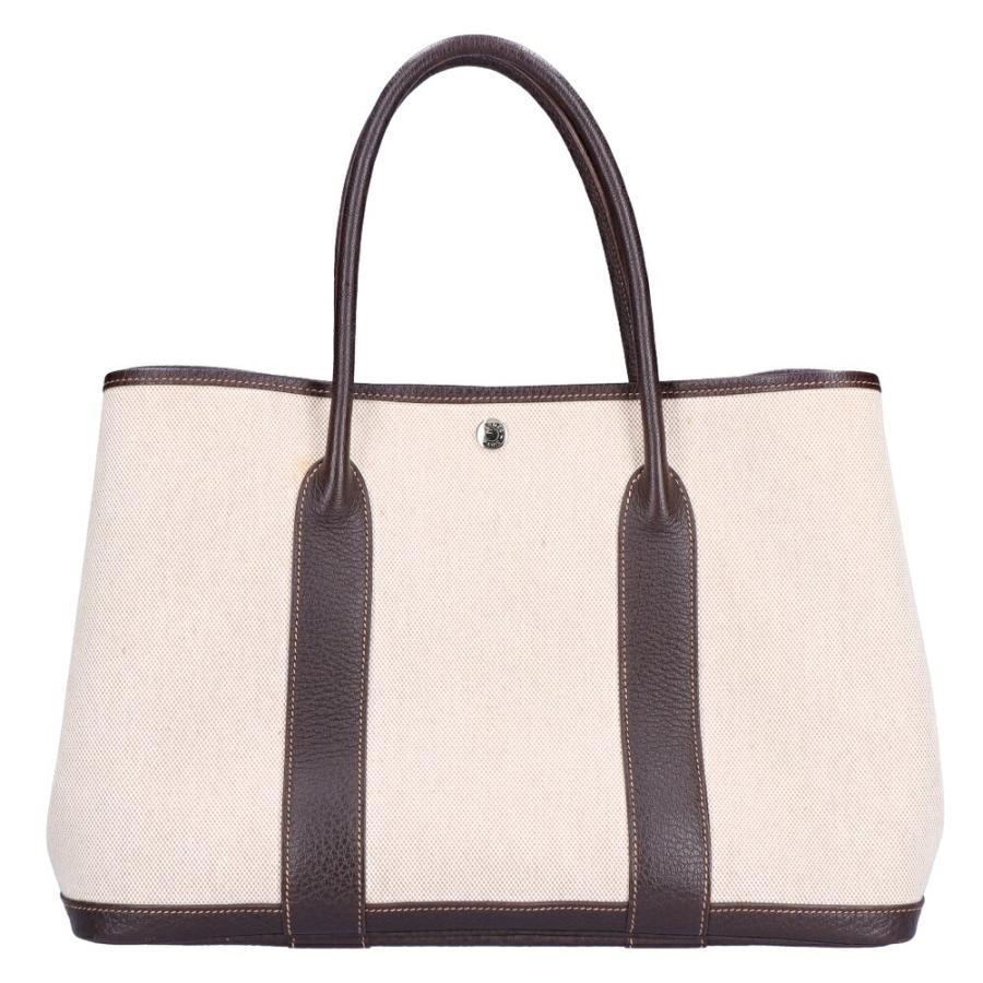 【お取り寄せ】 【リユース品】 エルメス HERMES バッグ ハンドバッグ ガーデンパーティPM ベージュ系/ブラウン系_3