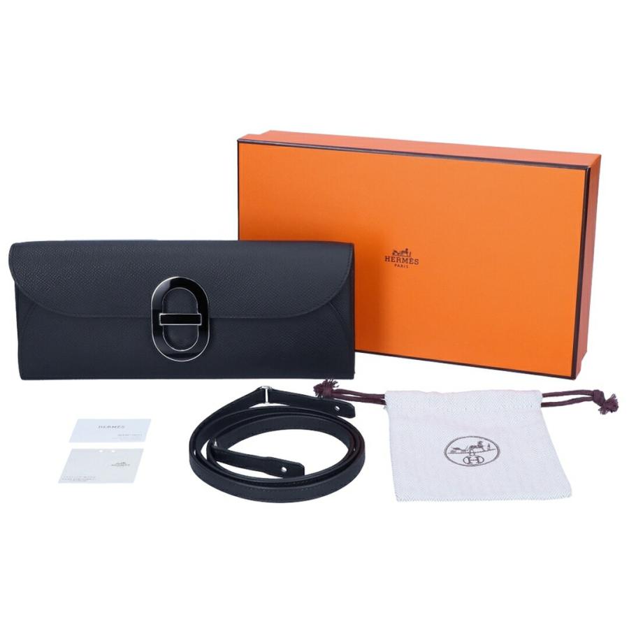 【お取り寄せ】 【並行輸入品】 【リユース品】 エルメス HERMES バッグ ショルダーバッグ シェーヌダンクルトゥーゴー ブラック/シルバー金具の画像