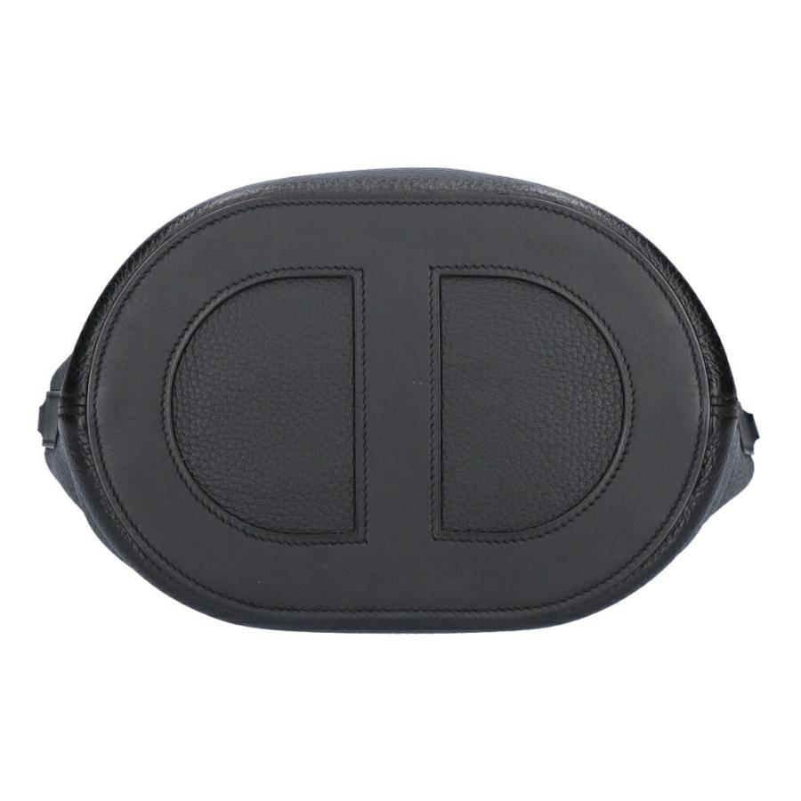 【お取り寄せ】 【リユース品】 エルメス HERMES バッグ トートバッグ インザループ23 ブラック/シルバー金具の画像