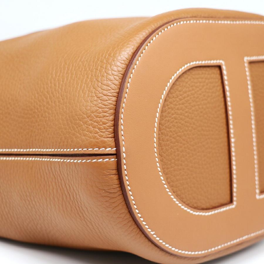 【お取り寄せ】 【リユース品】 エルメス HERMES バッグ ハンドバッグ インザループ23 ゴールド/シルバー金具の画像