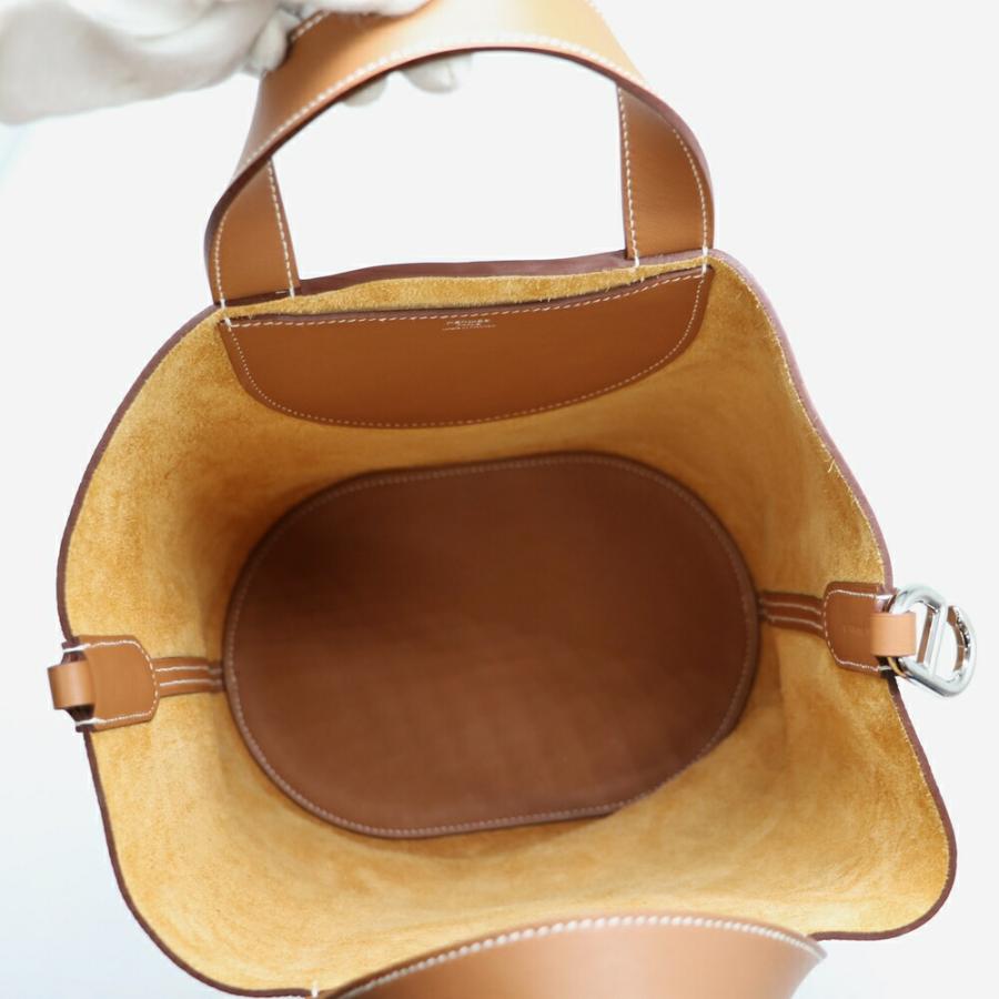 【お取り寄せ】 【リユース品】 エルメス HERMES バッグ ハンドバッグ インザループ23 ゴールド/シルバー金具の画像