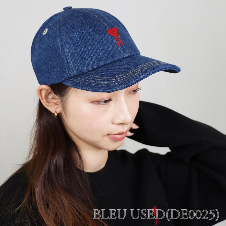 アミパリス AMI PARIS キャップ 帽子 AMI DE COEUR エンブロイダリー 