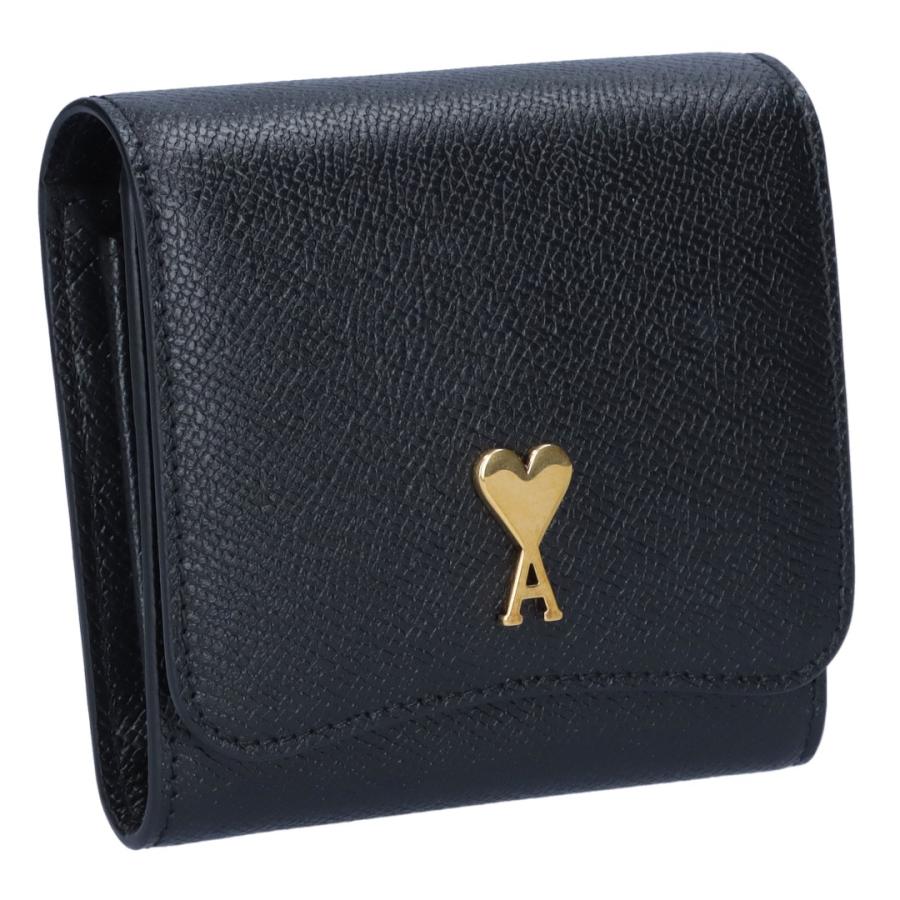 専用 AMI PARIS アミパリス　二つ折り財布　ウォレット　財布 AMI PARIS（アミ パリス）パリ パリ レザー 二つ折り財布