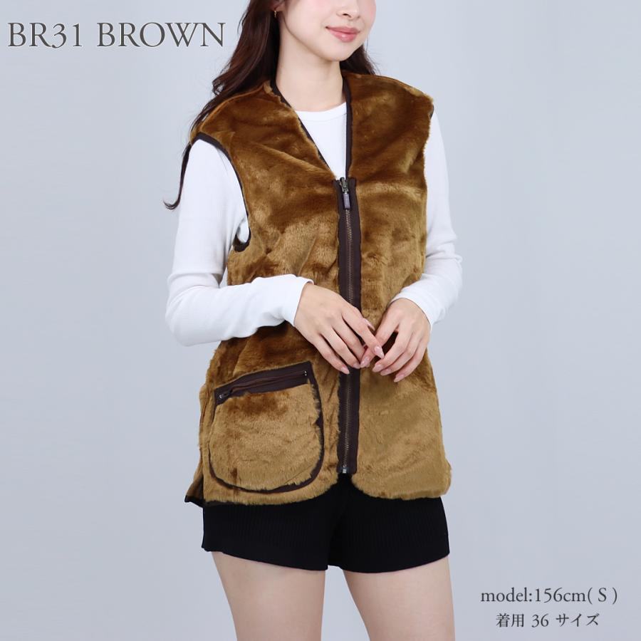Barbour ファーライナー　MLI0004 ブラウン42 Barbour（バブアー） フロントジップ ファー ライナー ベスト