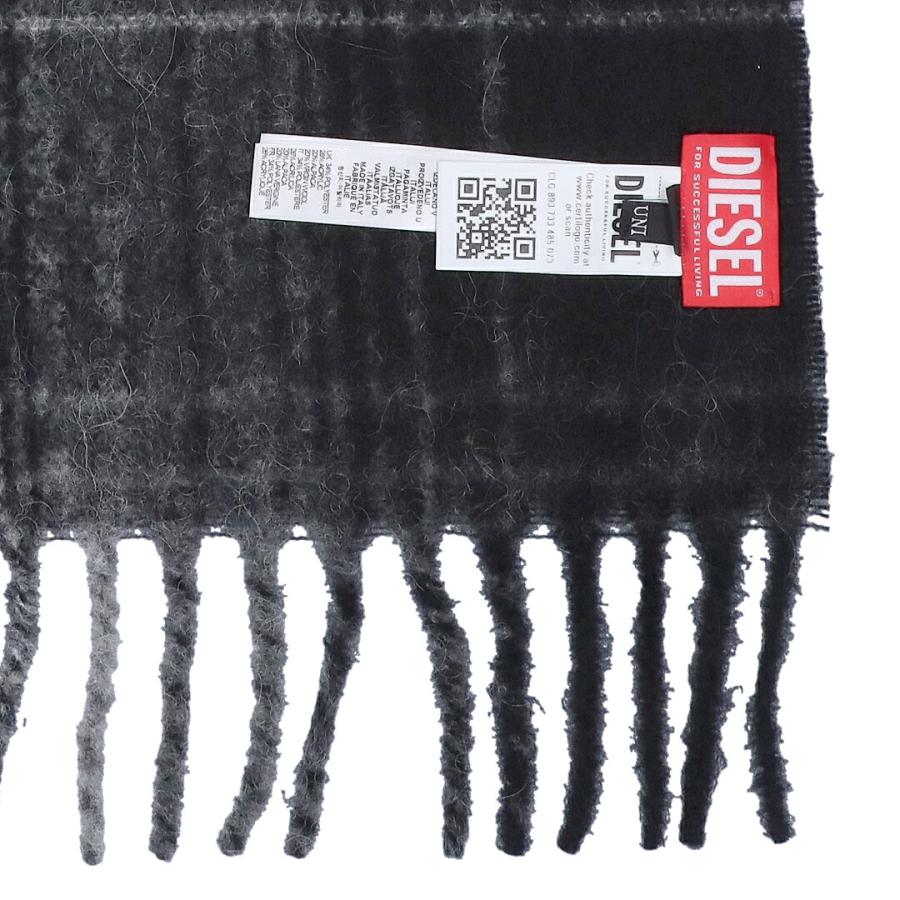 DIESEL　マフラー　ストール DIESEL（ディーゼル） マフラー ストール ニット 黒 ブラック /FF □FF