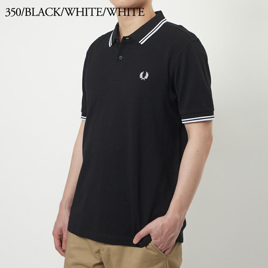大人気　M3600 フレッドペリー　ポロシャツ　半袖　M 黒　白 The Fred Perry Shirt - M3600(XS 350：BLACK / WHITE): | FRED