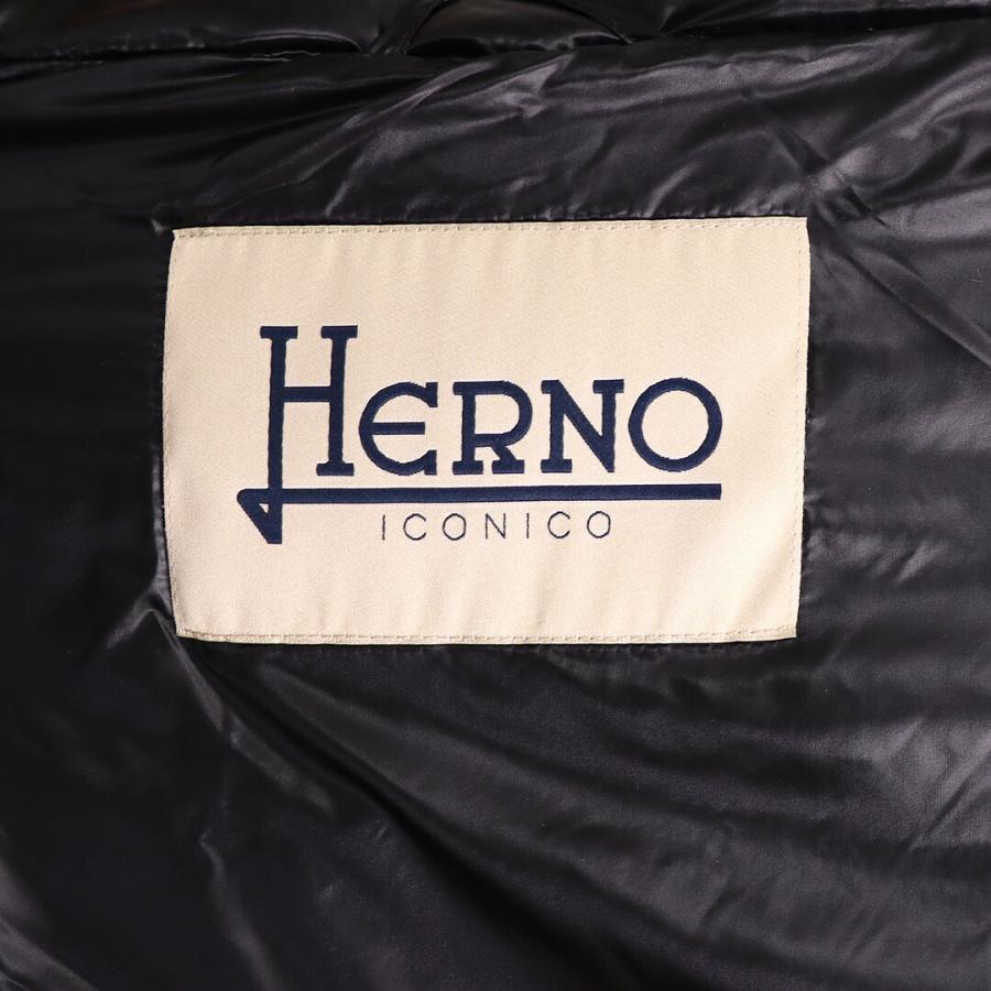 ヘルノ ソフィア イコニコ ダウンジャケット ブラック 38 軽量 ロゴ HERNO（ヘルノ） 【並行輸入品】 レディース ダウンジャケット SOFIA