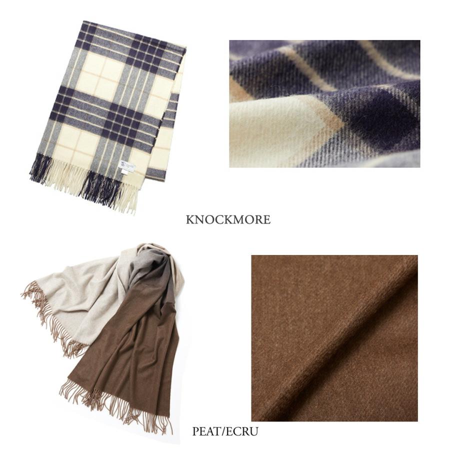 極美品 Johnstons of Elgin ✨大判ストール カシミヤ チェック Johnstons of Elgin カシミヤチェックストール