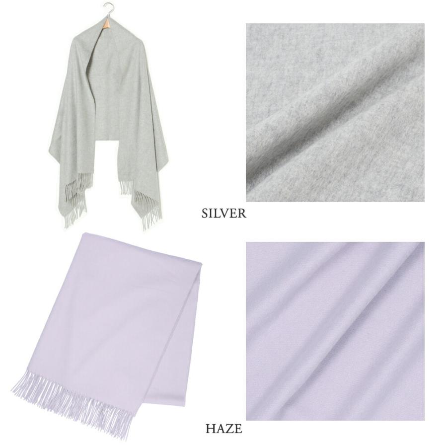 ジョンストンズ 【PLAIN】ソリッド カシミヤ大判ストール (無地) 190 