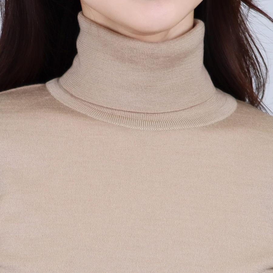 ジョンスメドレー　タートルネックニット　セーター　クリーム　ウール　S 新品 JOHN SMEDLEY ジョンスメドレー タートルネック セーター