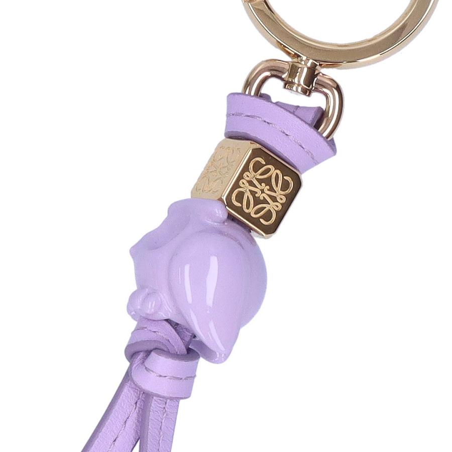 【美品】ロエベ　LOEWE　チャーム　キーホルダー LOEWE ロエベ アナグラム チャーム (カーフ)／キーホルダー