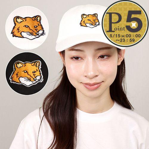 MAISON KITSUNE メゾンキツネ キャップ 帽子 LARGE FOX HEAD 6P MAISON KITSUNE メゾンキツネ キャップ 帽子 LARGE FOX HEAD 6P