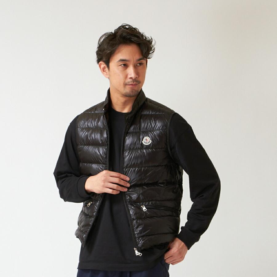【お取り寄せ】 【並行輸入品】 モンクレール メンズ ダウンベスト MONCLER GUI 1A107 53029 ブラック(999)の画像