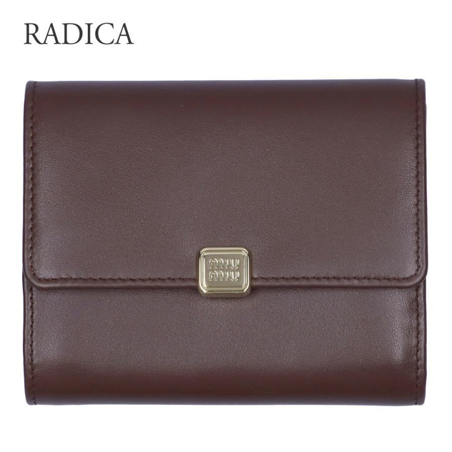【お取り寄せ】 【並行輸入品】 ミュウミュウ MIUMIU 折財布 5MH040 2CVXの画像